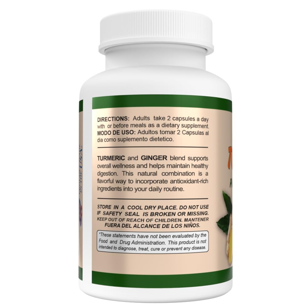Sunshine Naturals Turmeric Plus Ginger Joint Support - 90 Capsules - image 2