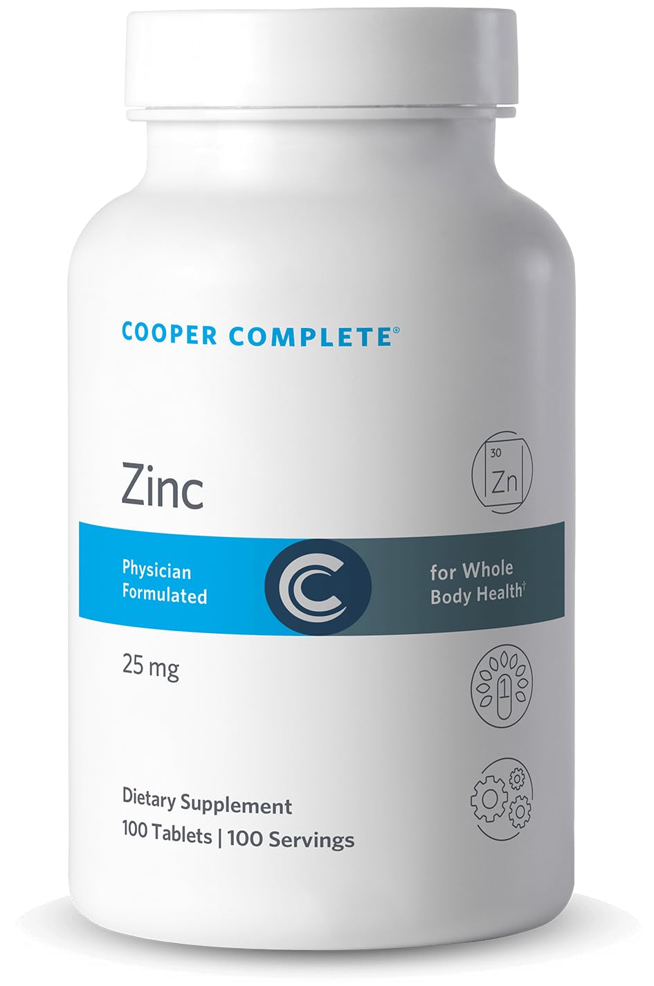 Cooper Complete Zinc 25 mg Immune Support - 100 Tablets