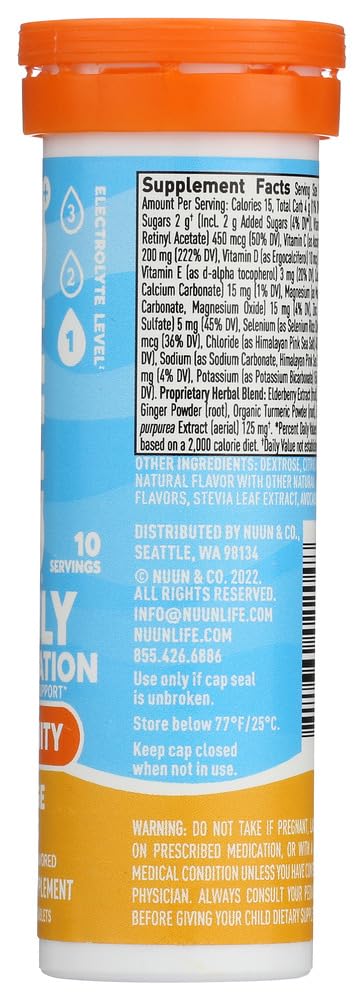 Nuun Immunity Orange Citrus Electrolyte Drink Tablets - image 4