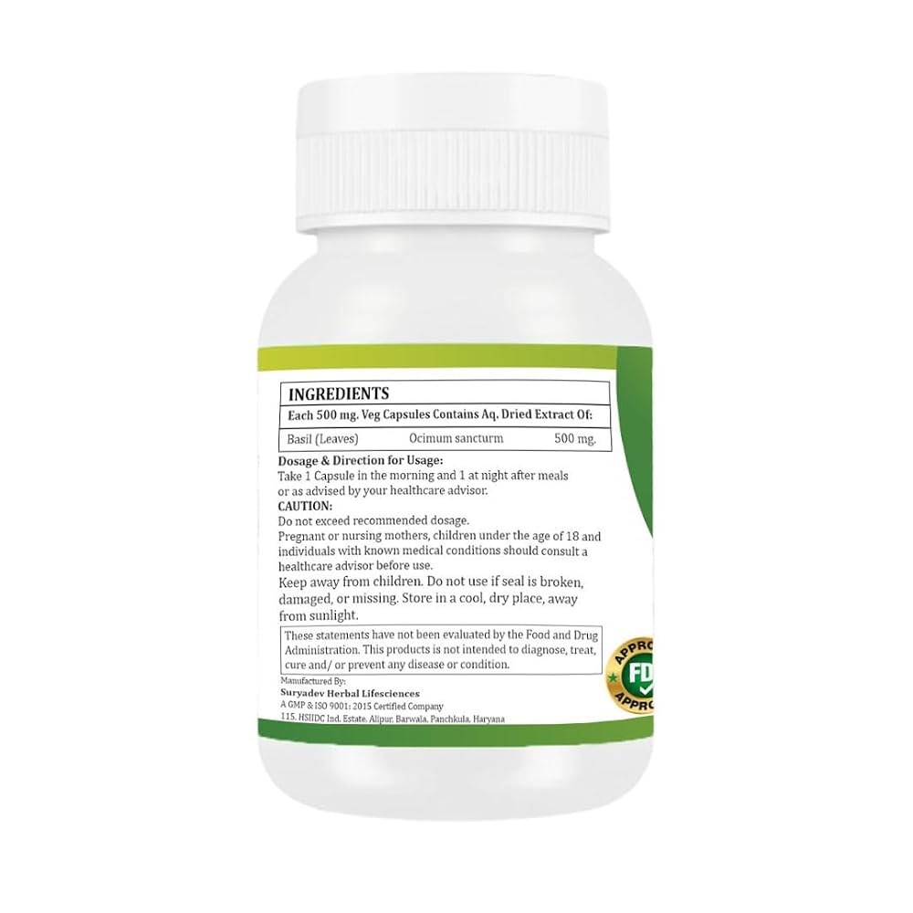 Morsan Healthcare Basil Capsules (Ocimum Sancturm)