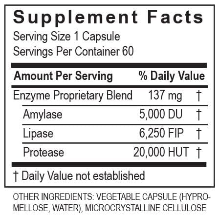 TRANSFORMATION LypoZyme Lipase Enzyme Supplement - 60 Capsules - image 4
