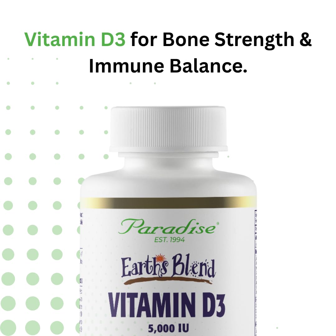 Paradise Herbs Earth's Blend Vitamin D3 - 90 Vegetarian Capsules - image 7