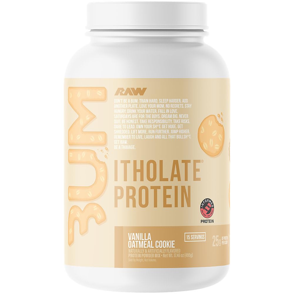 RAW CBUM Series Itholate Protein Powder Vanilla Oatmeal Cookie - 15 Servings