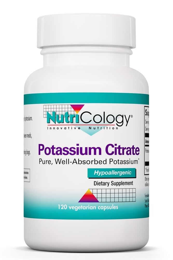Allergy Research Group Potassium Citrate 99 mg - 120 Capsules