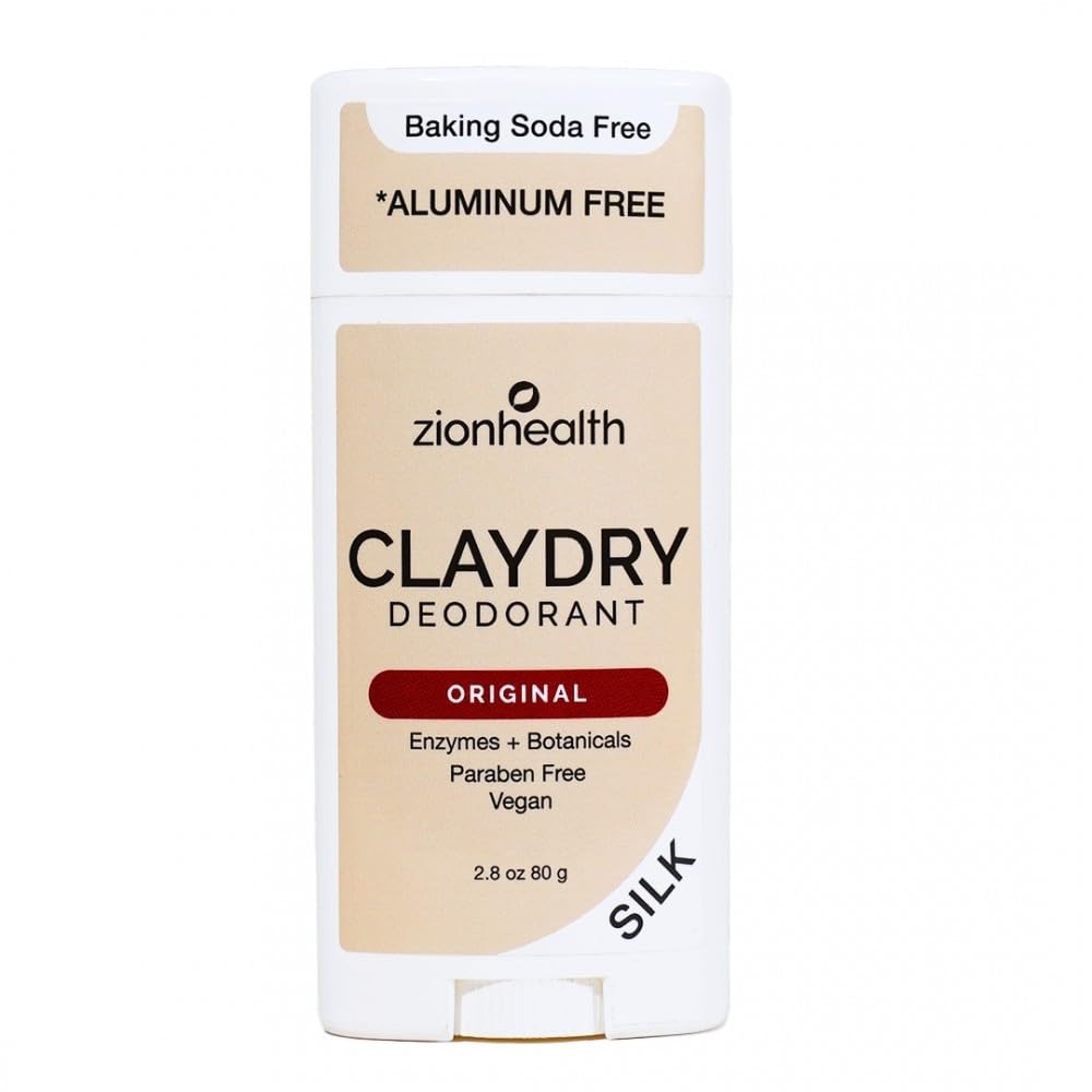 Zion Health Clay Dry Silk Original Deodorant - 2.8 oz Stick