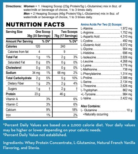LifeSource Vitamins Grass-Fed Whey Concentrate French Vanilla - 3 lb - image 2
