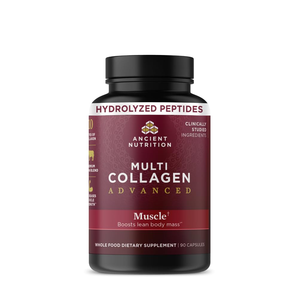 Ancient Nutrition Advanced Multi Collagen Protein Capsules - 90 Count