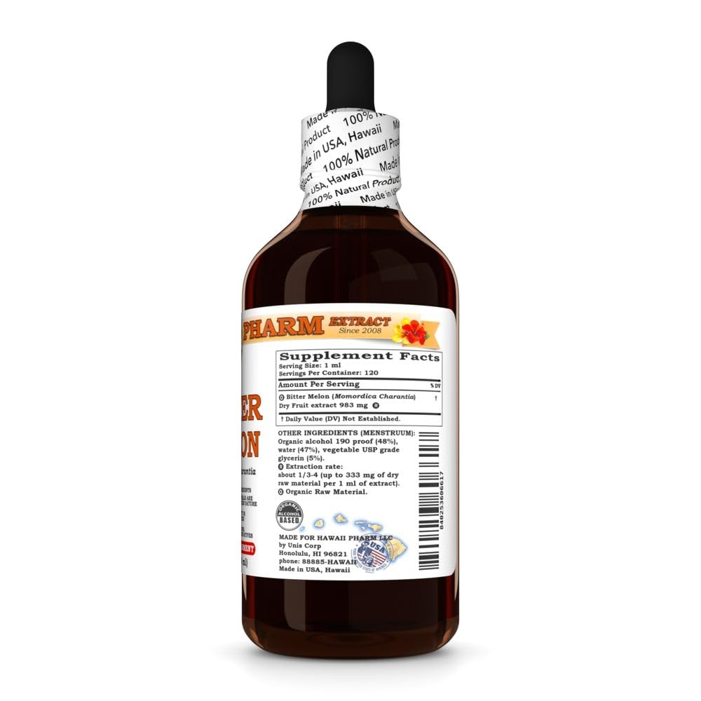 Hawaii Pharm Bitter Melon (Momordica charantia) Fruit Liquid Extract