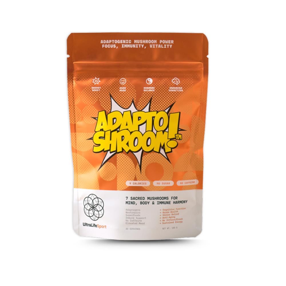 Ultra Life Sport AdaptoShroom 7 Adaptogenic Mushrooms Powder - 3.52 oz