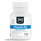 365 by Whole Foods Market Vitamin D3 1000 IU - 100 Softgels