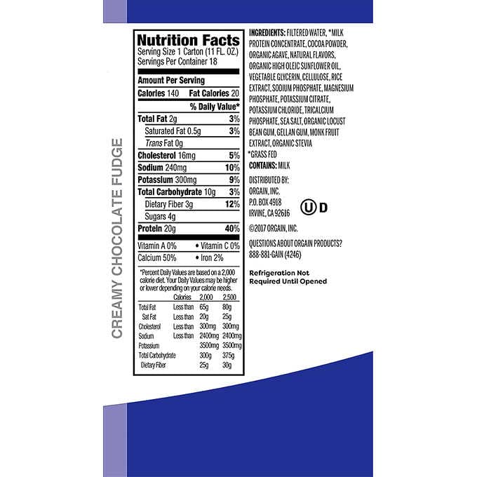 Orgain Organic Nutritional Shake