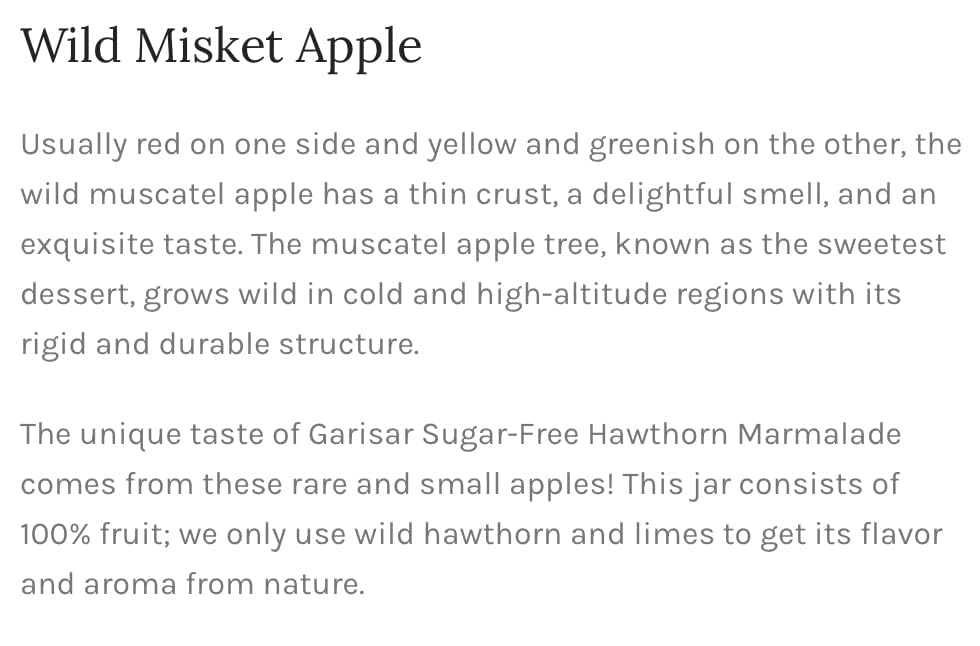 Garisar Wild Hawthorn Marmalade Sugar Free - 8.47 oz - image 9