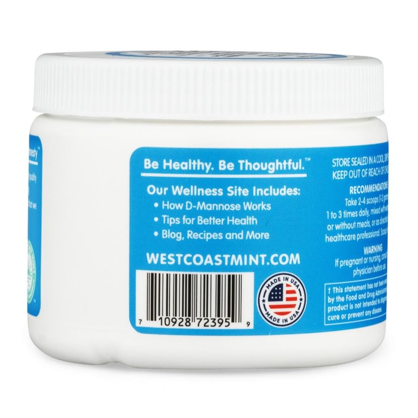 West Coast Mint D-Mannose Powder - 50 Grams - image 2