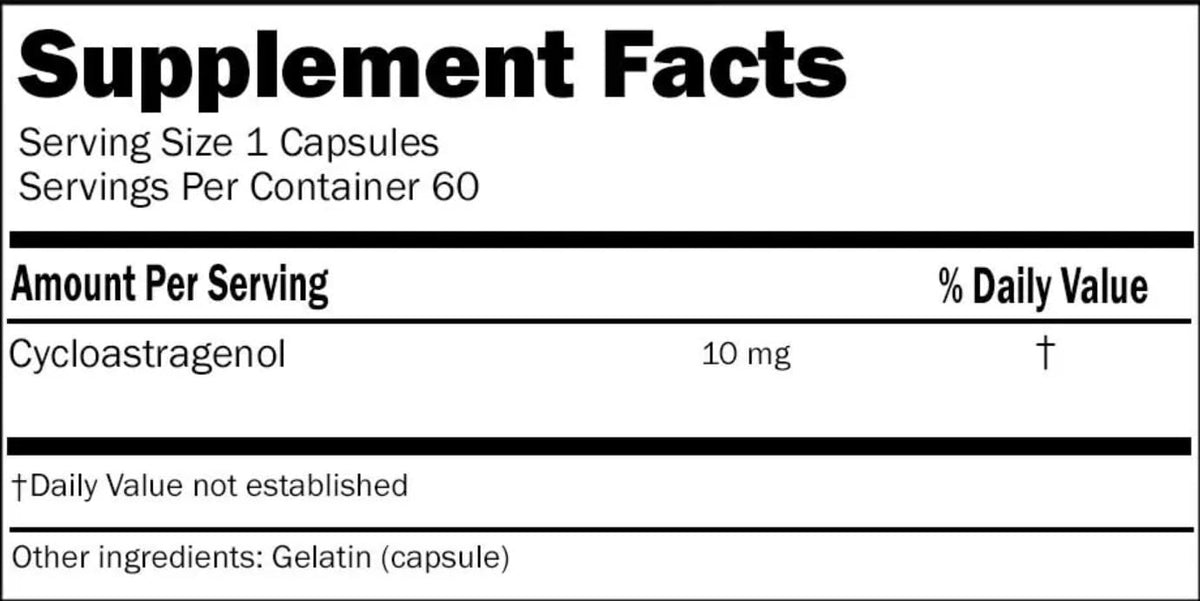 HealthSpan Plus Labs Cycloastragenol 10mg - 30 Capsules - image 2