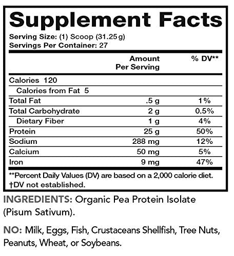 Olympian Labs Lean & Pure Pea Protein Powder Vegan - 27 Servings - image 6