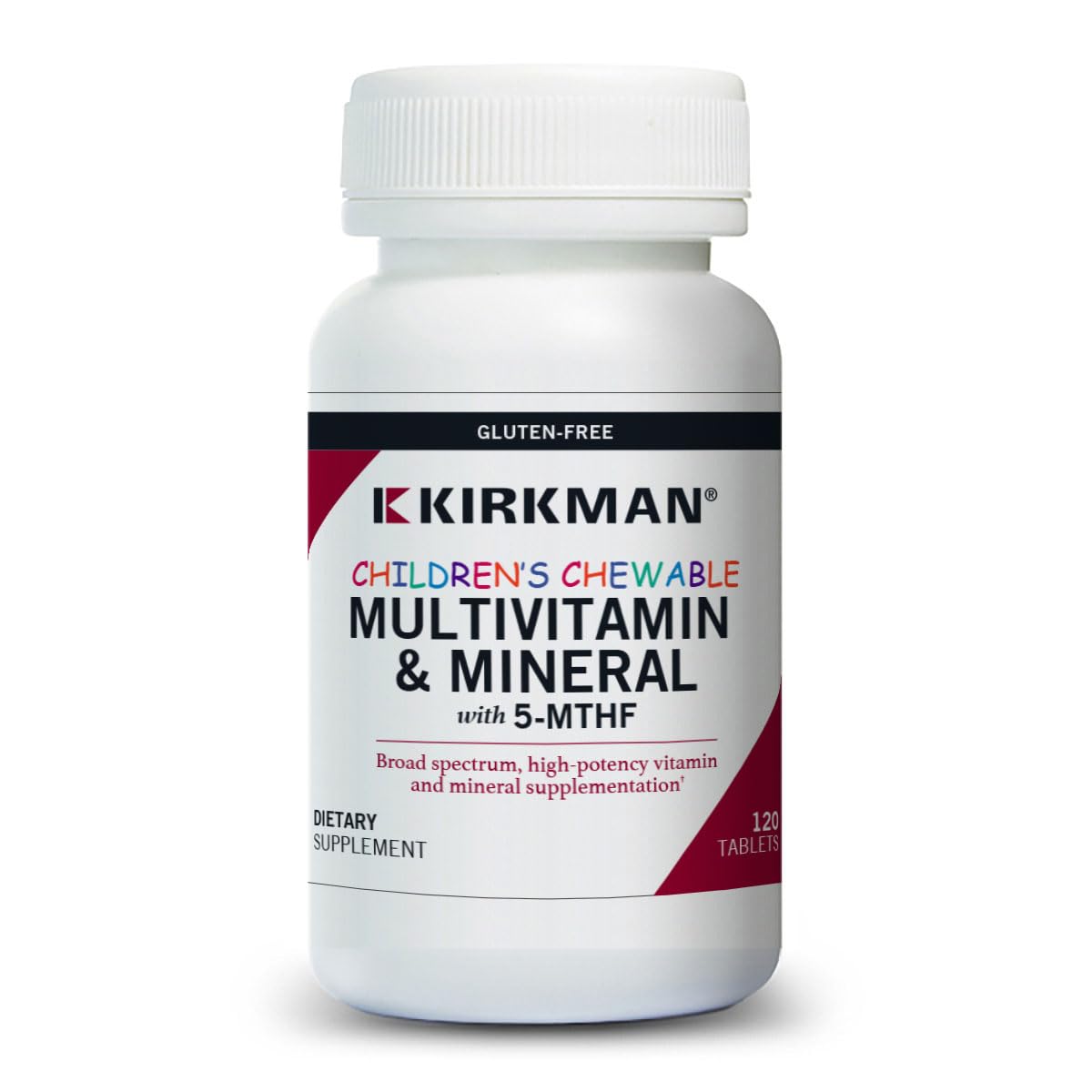 Kirkman Kids Multivitamin & Mineral with 5-MTHF, Mango Peach - 120 Tablets