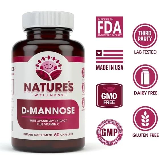 Natures Wellness D-Mannose with Cranberry Extract & Vitamin C - image 2