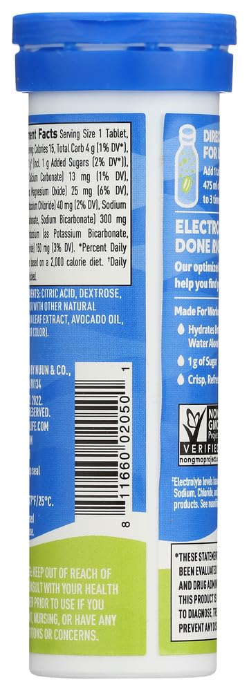 Nuun Active Lemon+Lime Electrolyte Drink Tablets - 20 Count - image 3