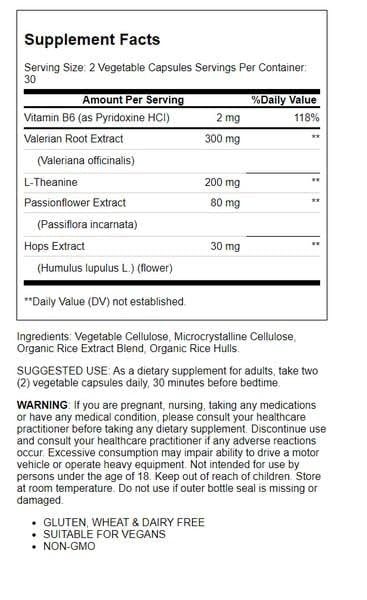 Solgar Sleep & Stress Support - 60 Vegetable Capsules - image 2