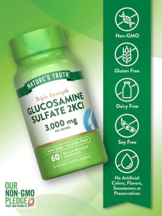 Nature's Truth Triple Glucosamine 3000mg Joint Support - 120 Capsules - image 4