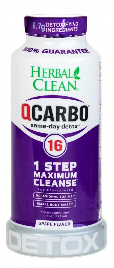Herbal Clean Qcarbo16 Same-Day Detox Cleanse Drink (16 fl oz) - Grape - image 4