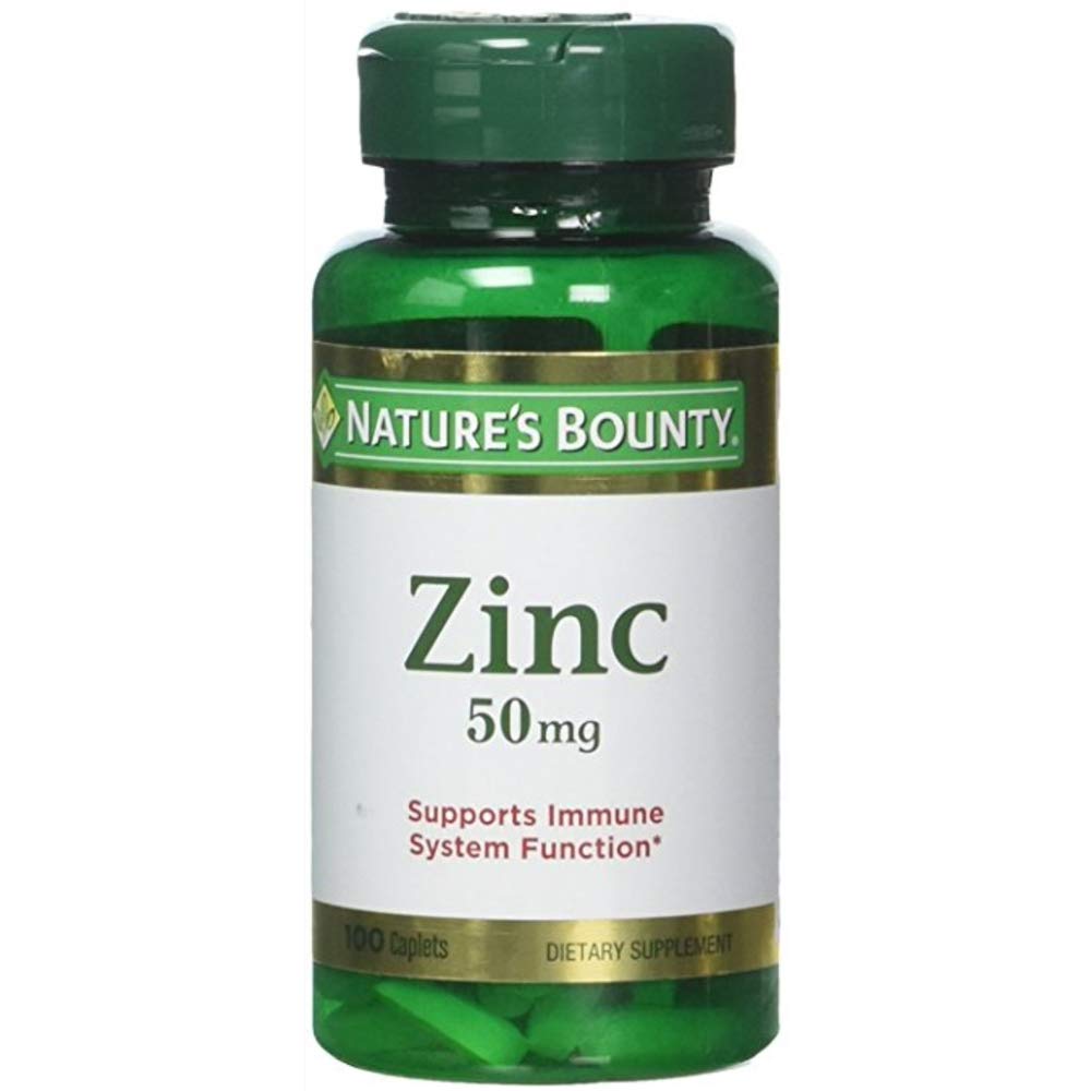 Nature's Bounty Zinc 50 mg Caplets - 600 Count (Pack of 6) - image 2