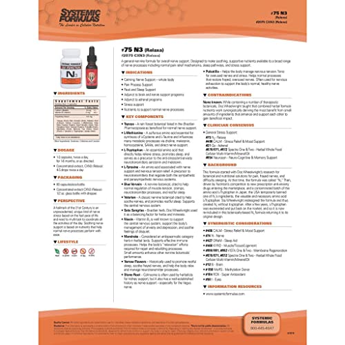 Systemic Formulas Bio Function N3 Relaxa - 60 Capsules - image 4