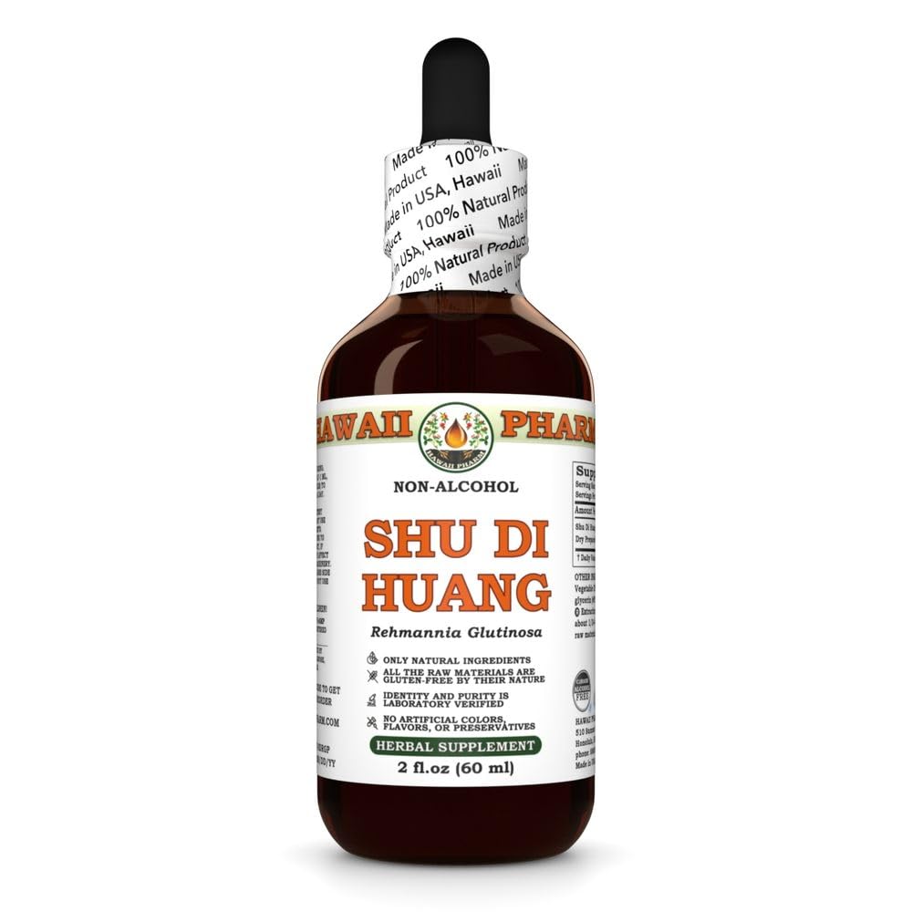 Hawaii Pharm Shu Di Huang (Rehmannia glutinosa) Root Alcohol-Free