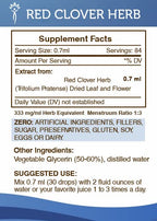 Secrets of the Tribe Red Clover Herb Alcohol-Free Liquid Extract