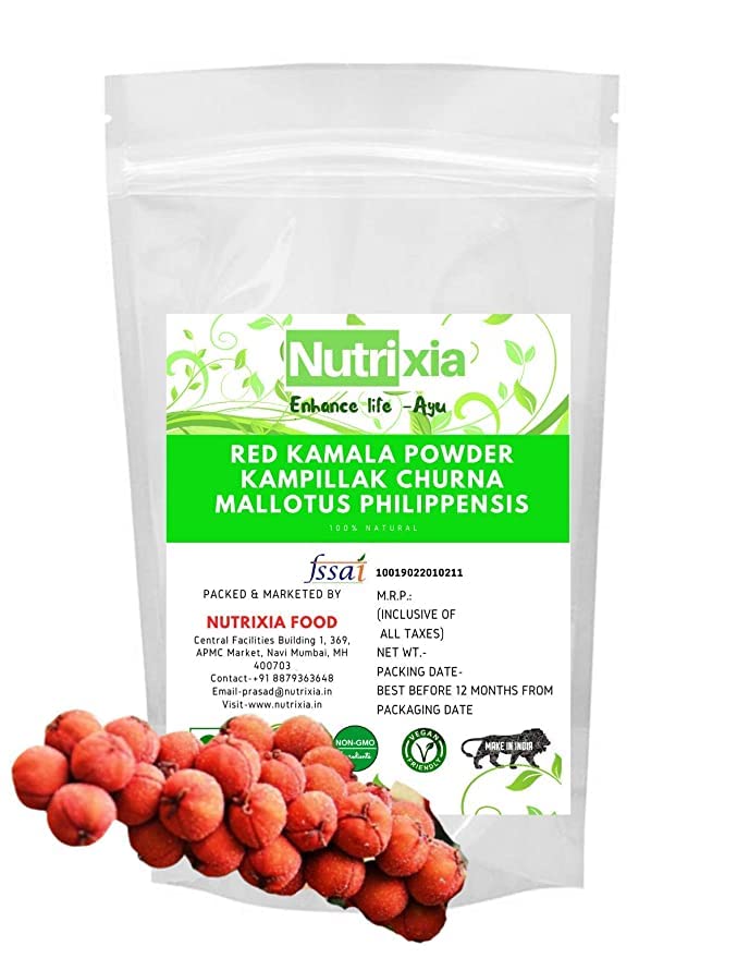 Veena Red Kamala Powder Kampillak Churna - 50g