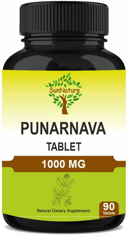 SunNature Punarnava Tablets Herbal Supplement - 90 Tablets