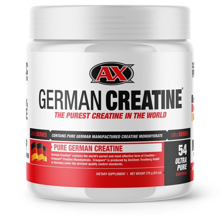 German Creatine Micronized Creatine Monohydrate Powder for Strength - 270g