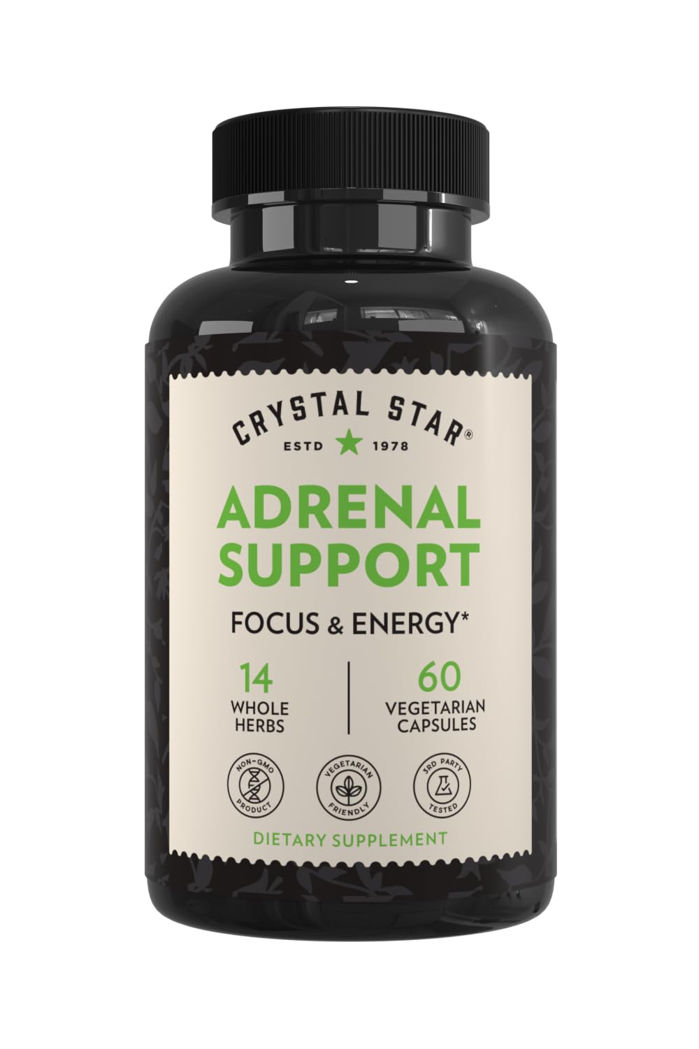 Crystal Star Adrenal Support Supplement - 60 Capsules