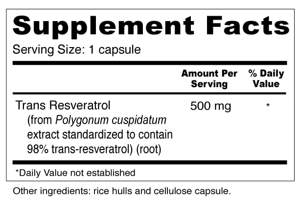 Wellness Resources Resveratrol Ultra 500mg - 90 Capsules - image 2