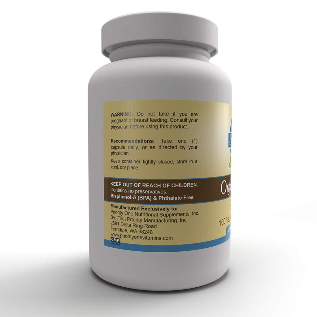 Priority One Lithium Orotate 30mg - 100 Vegetarian Capsules - image 4