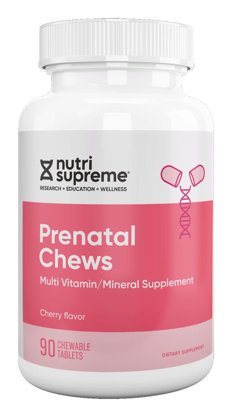 Nutri-Supreme Prenatal Vitamin Chewable with Folate - 90 Count