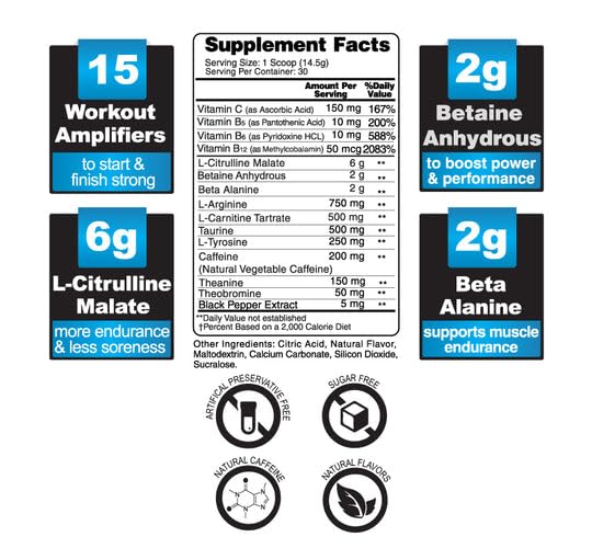 EC Sports, OptiForce Pre-Workout, Clean Energy, 6G Citrulline