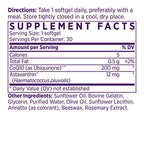 NAOMI Extra Strength Astaxanthin 12mg + CoQ10 200mg - 30 Softgels - image 2