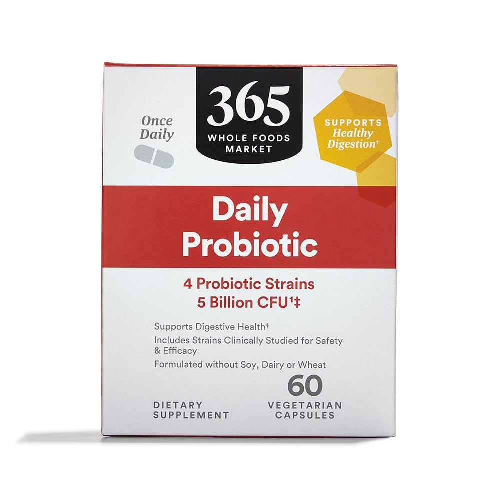 365 by Whole Foods Market Daily Probiotic 5 Billion CFU - 60 Capsules
