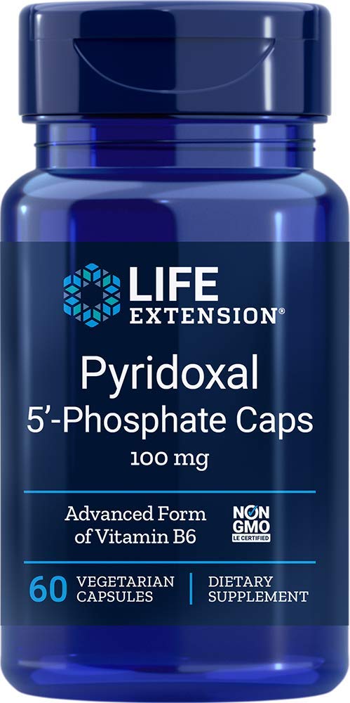 Life Extension Pyridoxal 5-Phosphate 100 mg Vegetarian Capsules - 120 Count