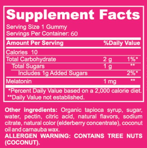 VitaVita Nutritions Melatonin Kids Strawberry Gummies - 60 Count - image 3