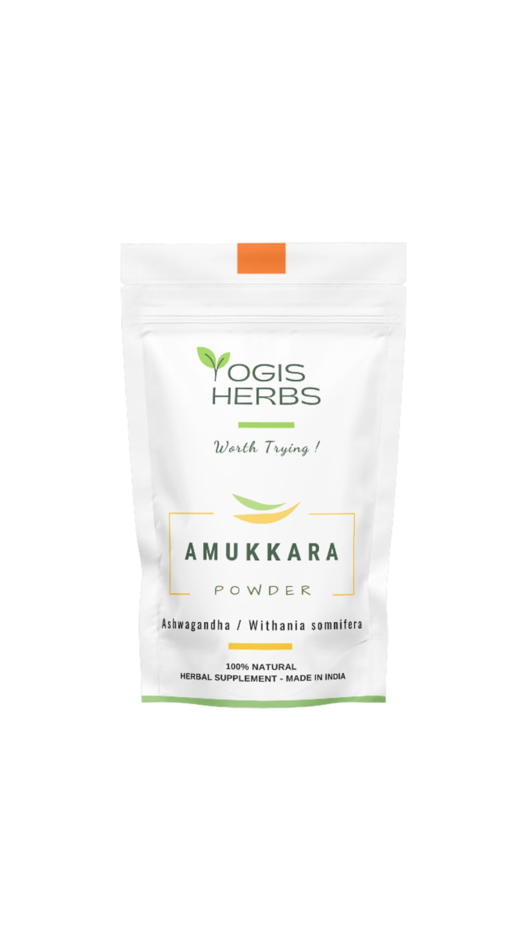 YOGIS HERBS Amukkara Powder Ashwagandha Root - 16 Ounce