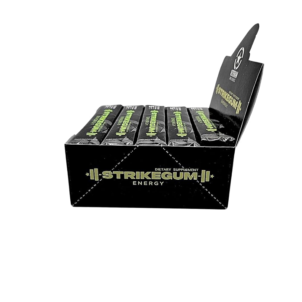 StrikeGum Energy Gum Mint Sugar Free 90 mg Caffeine - 75 Pieces - image 4