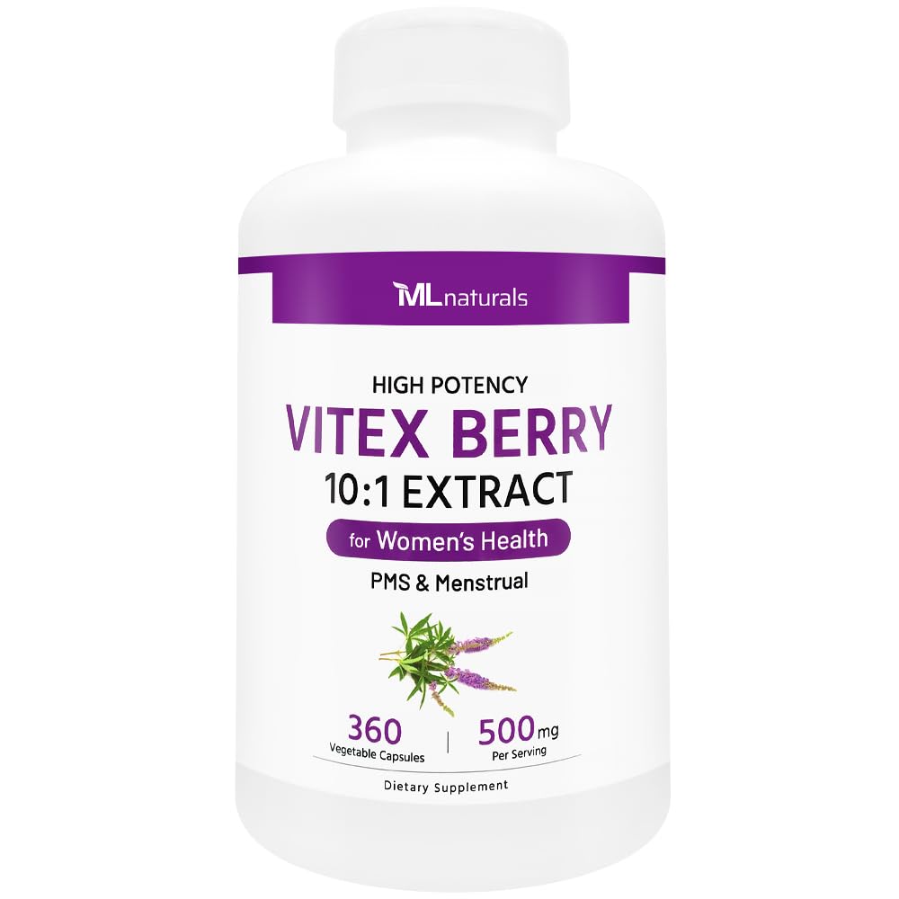 ML Naturals Vitex Berry 500mg - 360 Vegetable Capsules