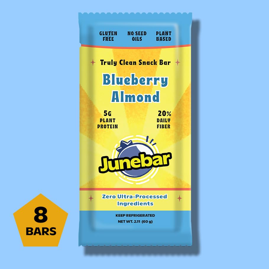 Junabar Junebar Blueberry Plant-Based Snack Bar - 7 Count - image 3