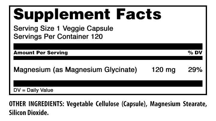 Amazing Formulas Magnesium Glycinate Dietary Supplement