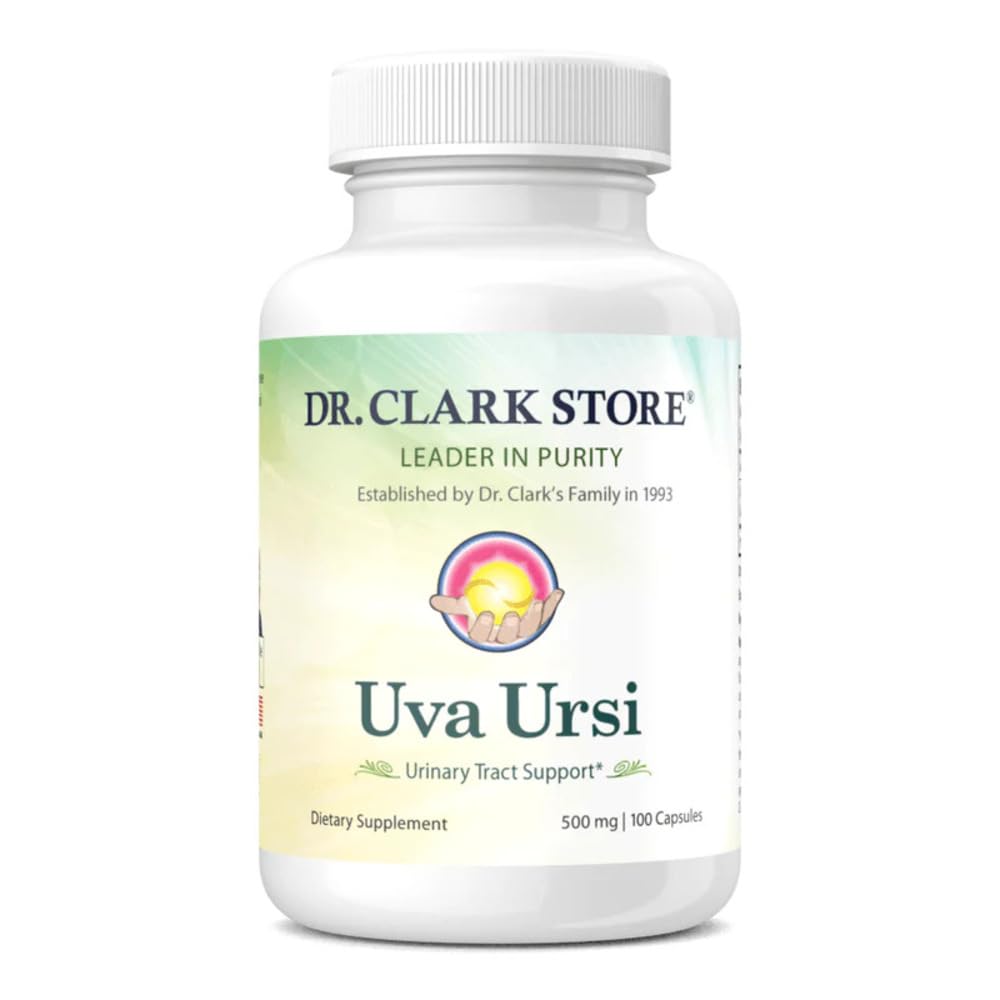 Dr Clark Uva Ursi 500 mg Urinary Tract Support - 100 Capsules