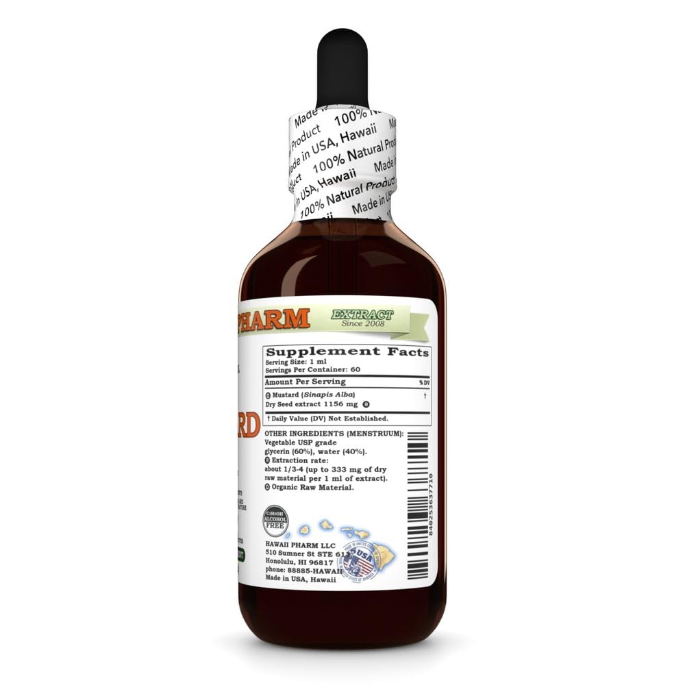 Hawaii Pharm Mustard (Sinapis alba) Seed Alcohol-Free Extract