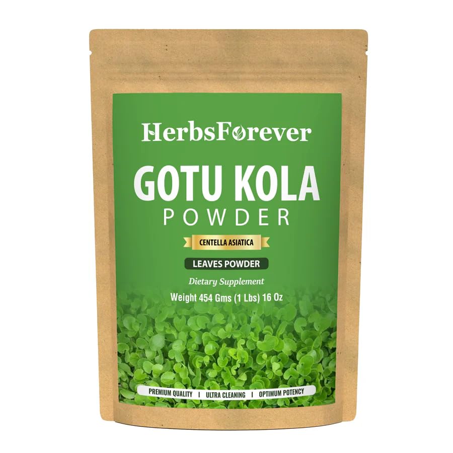 Herbsforever Gotu Kola Powder for Mental Clarity - 454g