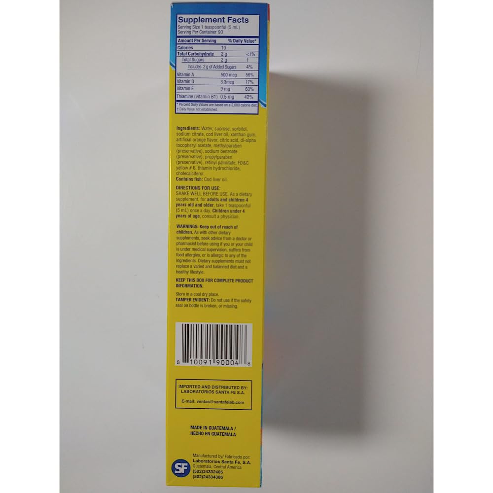 Ballena Azul Cod Liver Oil Liquid for Adults and Children - 15.3 Fl Oz - image 8